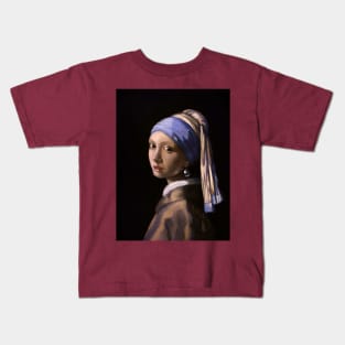 Girl with a pearl earring Kids T-Shirt